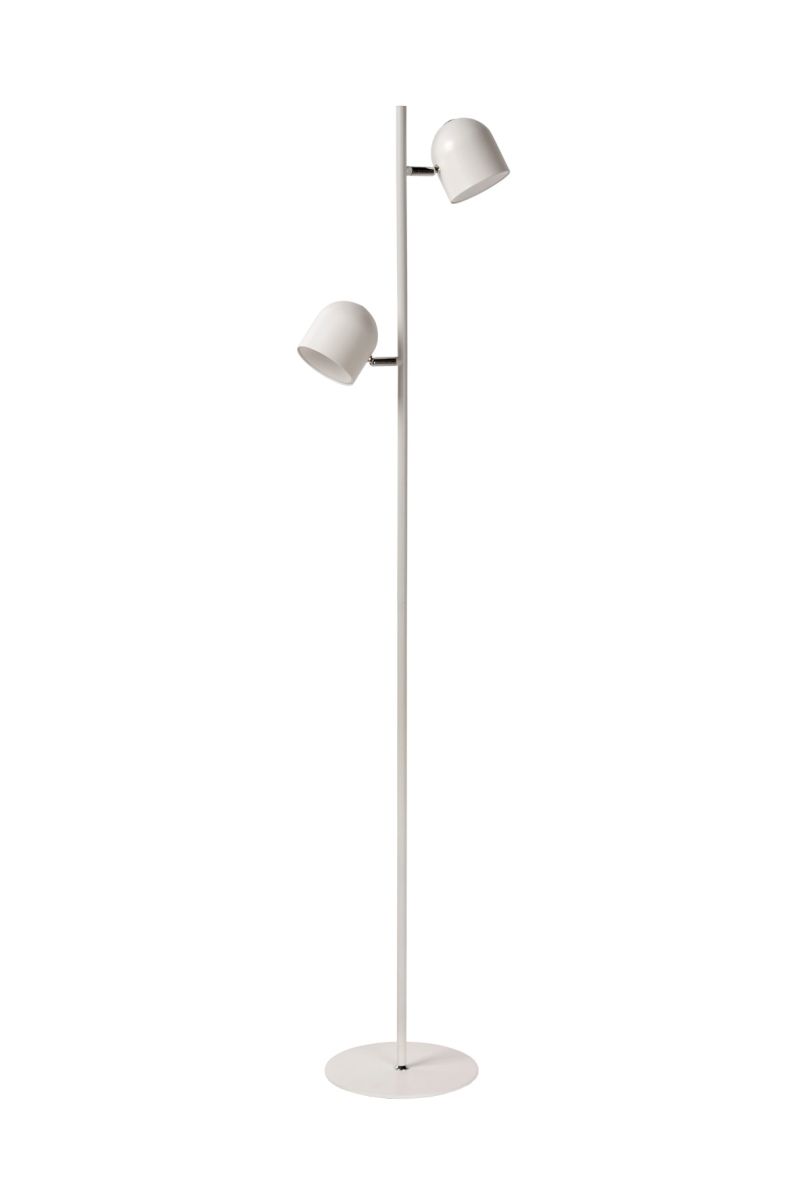 Lucide SKANSKA - Stojacia lampa - LED Dim. - 2x5W 3000K - Biela